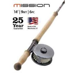 MISSION TWO-HANDED, 9-WEIGHT 14&#039; FLY ROD